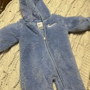 Nike Kids Soft Blue Fleece Footie